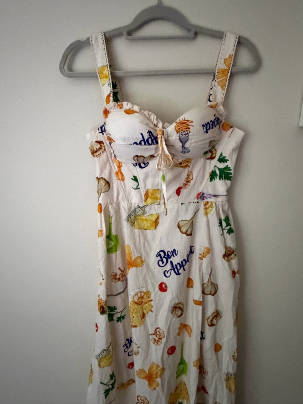 Fashion Nova Bon Appetite Pasta 🍝  Sun Dress Size S